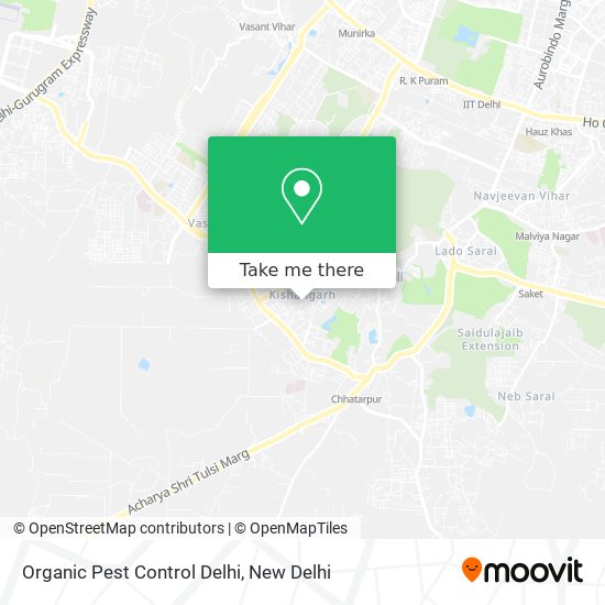 Organic Pest Control Delhi map