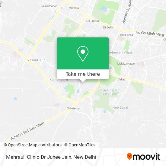 Mehrauli Clinic-Dr Juhee Jain map