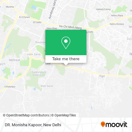 DR. Monisha Kapoor map