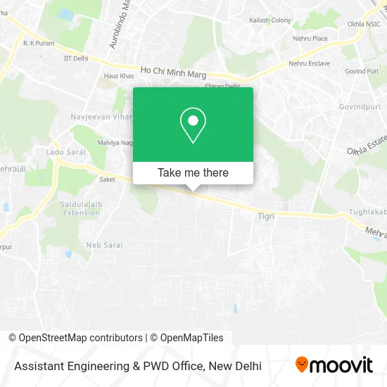 Assistant Engineering & PWD Office map