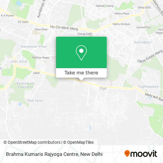 Brahma Kumaris Rajyoga Centre map