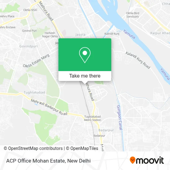 ACP Office Mohan Estate map