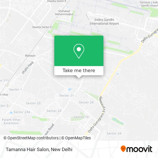 How to get to Tamanna Hair Salon in Delhi by Bus or Metro?