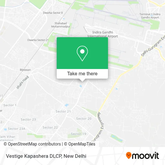 Vestige Kapashera DLCP map