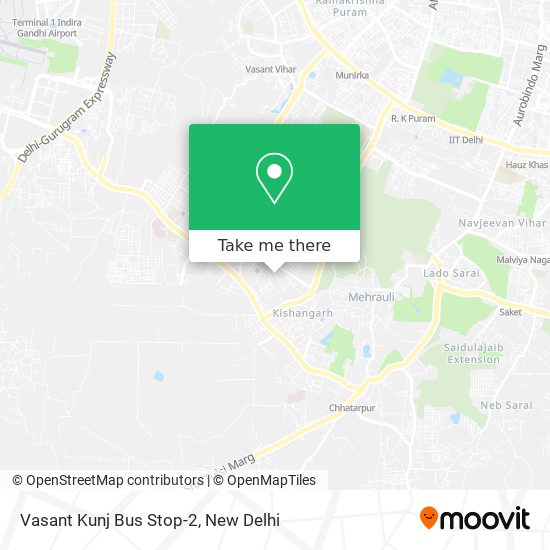 Vasant Kunj Bus Stop-2 map
