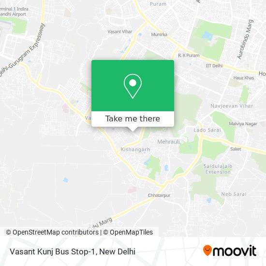 Vasant Kunj Bus Stop-1 map