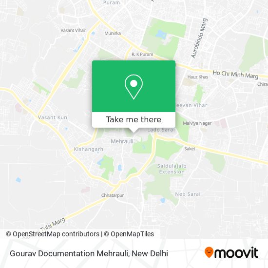 Gourav Documentation Mehrauli map