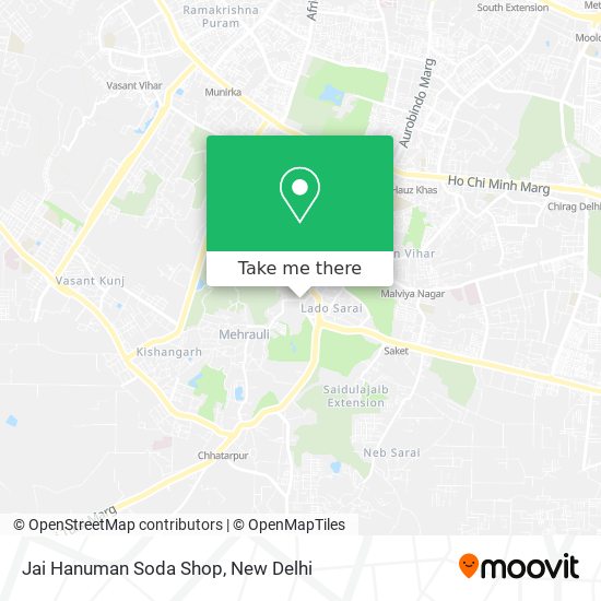 Jai Hanuman Soda Shop map