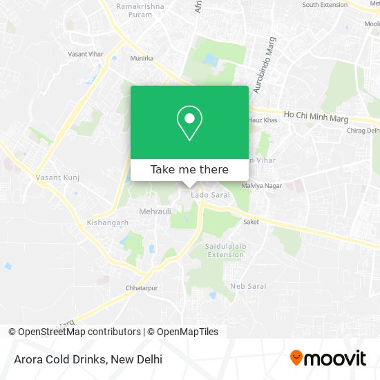 Arora Cold Drinks map