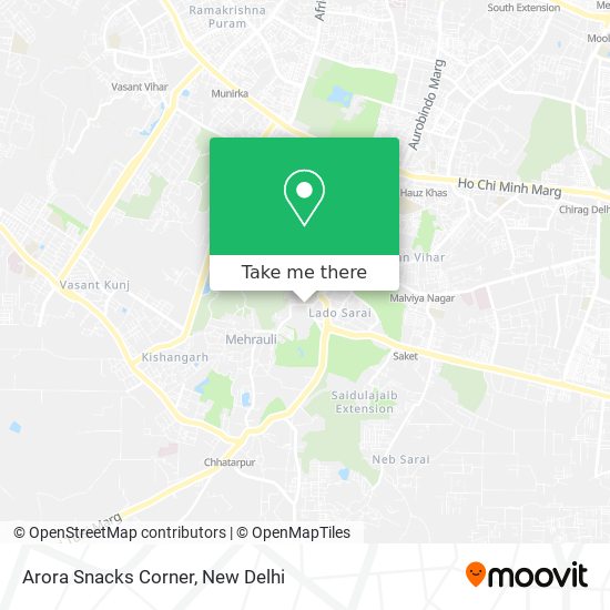 Arora Snacks Corner map