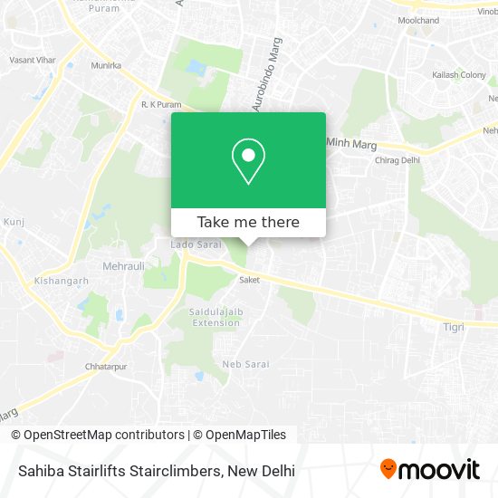 Sahiba Stairlifts Stairclimbers map