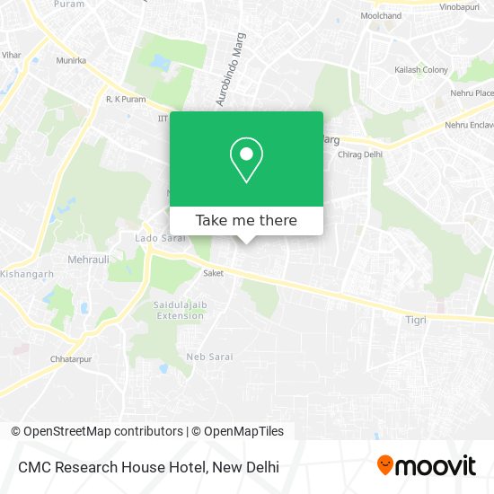 CMC Research House Hotel map