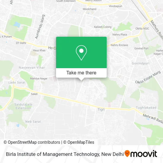 Birla Institute of Management Technology map