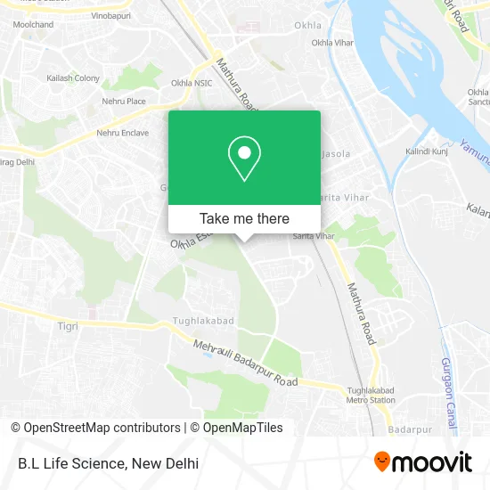B.L Life Science map