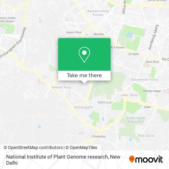 National Institute of Plant Genome research map
