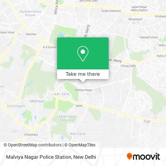 Malviya Nagar Police Station map