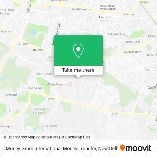 Money Gram International Money Transfer map