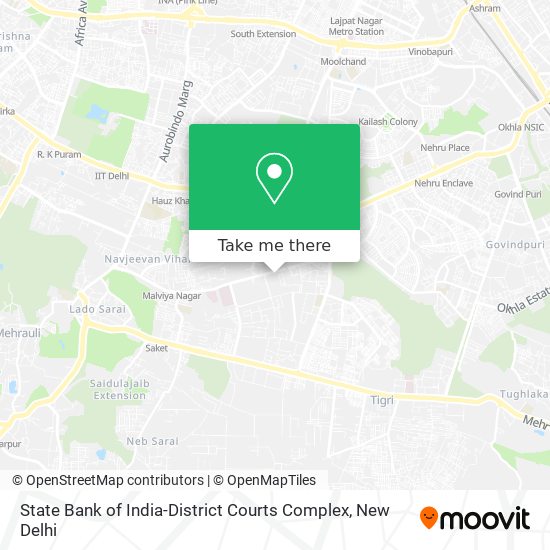State Bank of India-District Courts Complex map