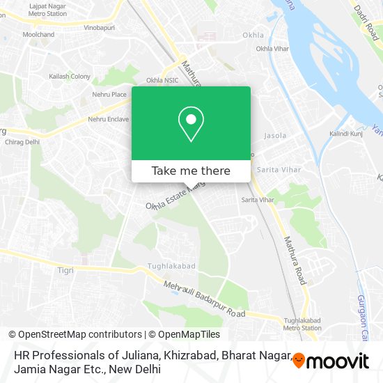 HR Professionals of Juliana, Khizrabad, Bharat Nagar, Jamia Nagar Etc. map