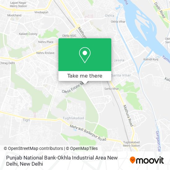 Punjab National Bank-Okhla Industrial Area New Delhi map