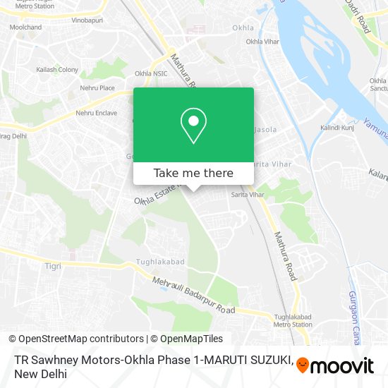 TR Sawhney Motors-Okhla Phase 1-MARUTI SUZUKI map