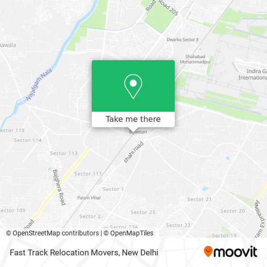 Fast Track Relocation Movers map