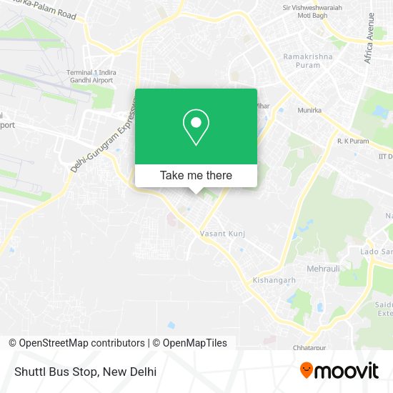 Shuttl Bus Stop map