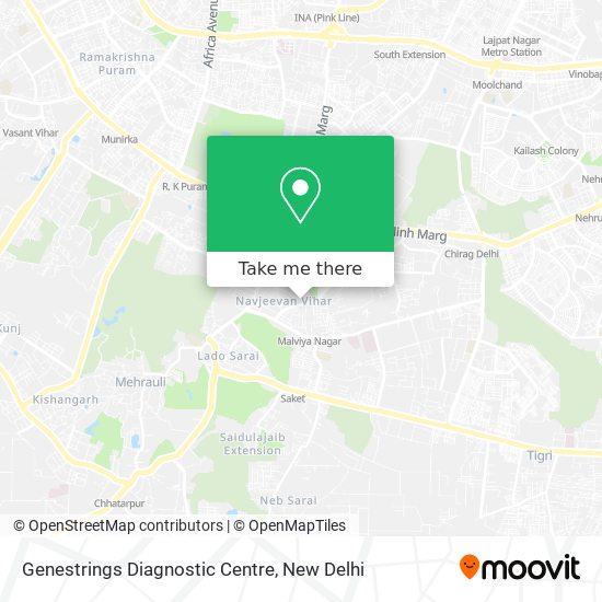 Genestrings Diagnostic Centre map