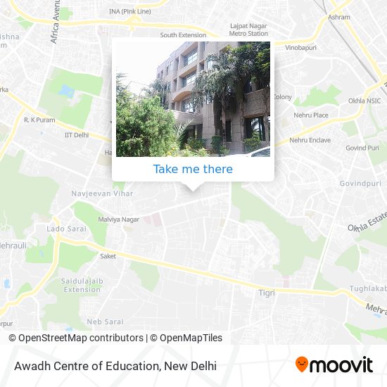 Awadh Centre of Education map