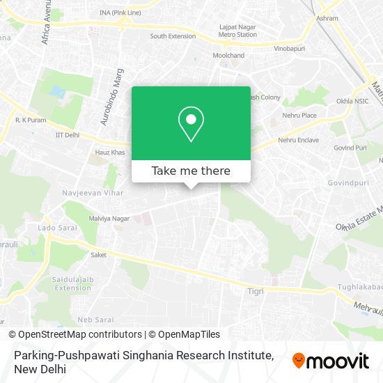 Parking-Pushpawati Singhania Research Institute map