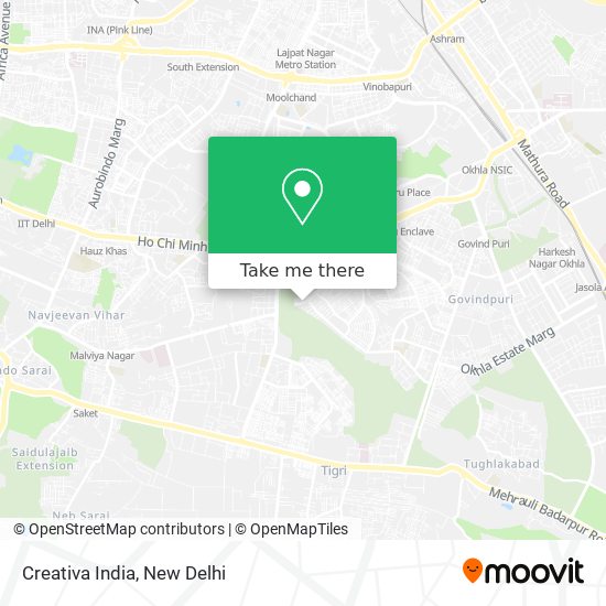 Creativa India map