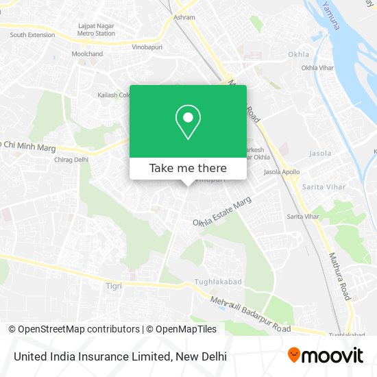 United India Insurance Limited map
