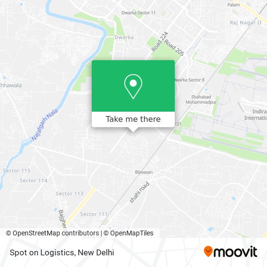 Spot on Logistics map