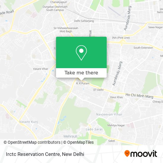 Irctc Reservation Centre map