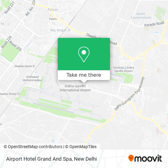 Airport Hotel Grand And Spa map