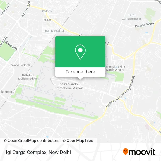 Igi Cargo Complex map
