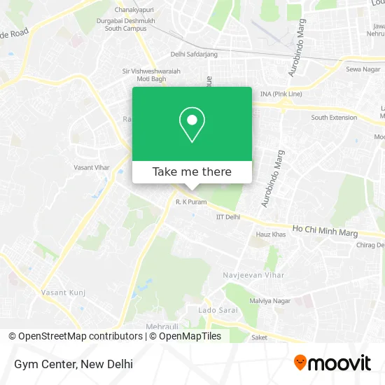 Gym Center map