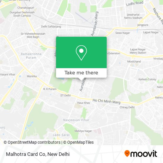 Malhotra Card Co map