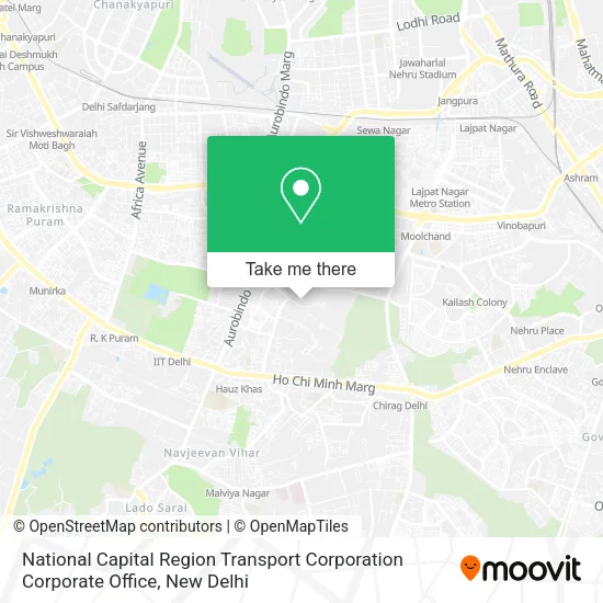 National Capital Region Transport Corporation Corporate Office map