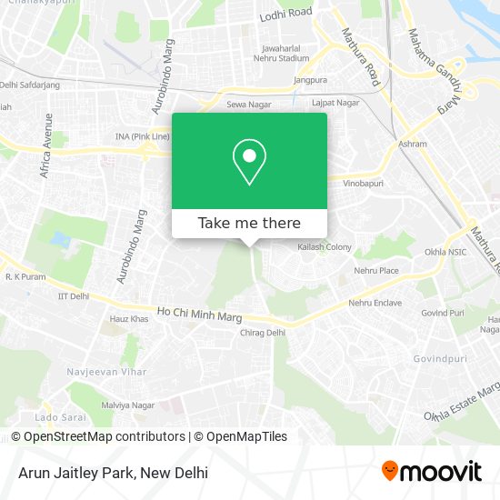 Arun Jaitley Park map