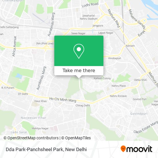 Dda Park-Panchsheel Park map