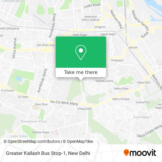 Greater Kailash Bus Stop-1 map