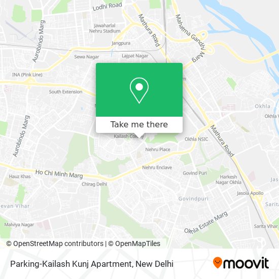 Parking-Kailash Kunj Apartment map