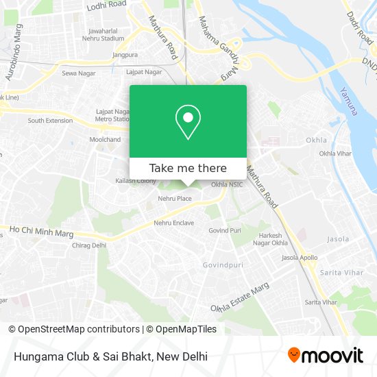 Hungama Club & Sai Bhakt map