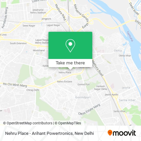 Nehru Place - Arihant Powertronics map