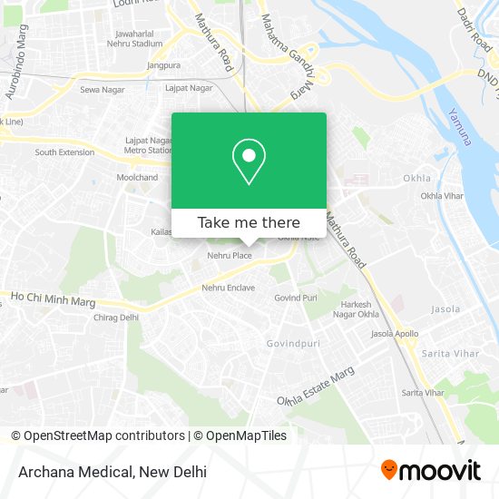 Archana Medical map