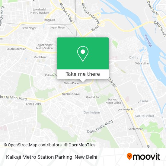 Kalkaji Metro Station Parking map