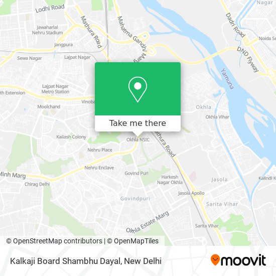 Kalkaji Board Shambhu Dayal map