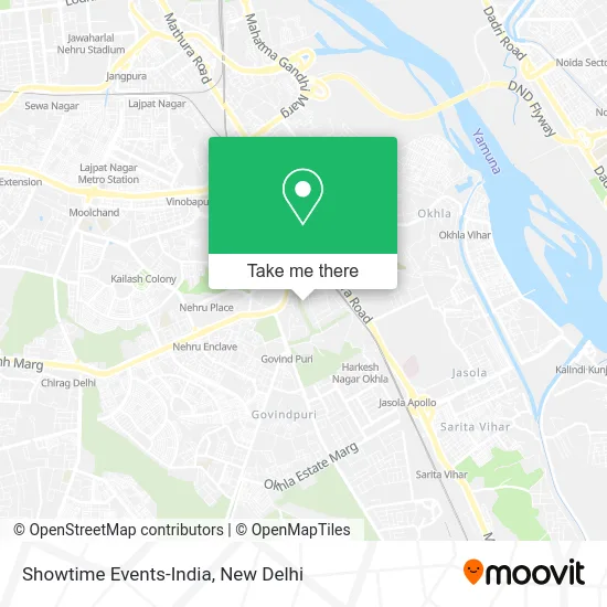 Showtime Events-India map