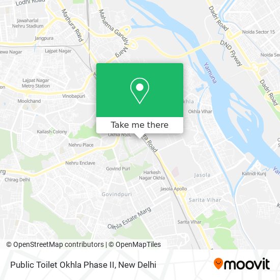 Public Toilet Okhla Phase II map